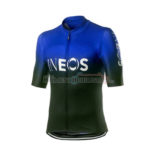 Abbigliamento Ciclismo Castelli Ineos Manica Corta 2019 Nero Blu